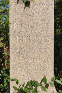 29 † Klimontowicza Bronisława (ok.1827 – 25.03.1893) 