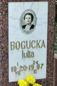 † Bogucka Julia (ur. 1.07.1020 – Zm. 24.02.1997) 