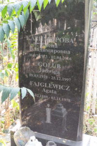 † Fajglewicz Agata (ur.05.02.1889 Zm.02.11.1978) 