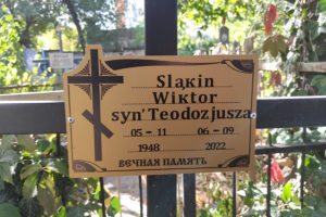 † Sląkin Wiktor (05.11.1948 – 06.09.2022)